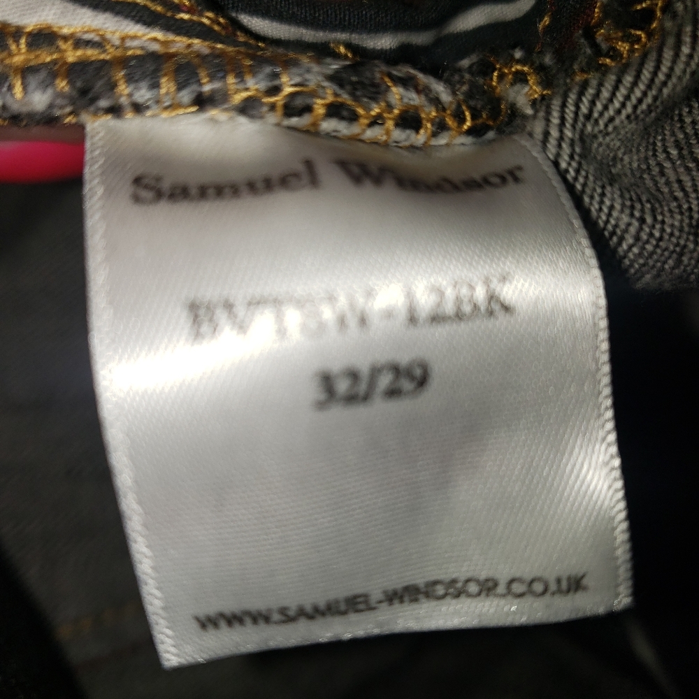 Like new Mens sz 32 x 29 Samuel Windsor Black Jeans - Picture 4 of 7